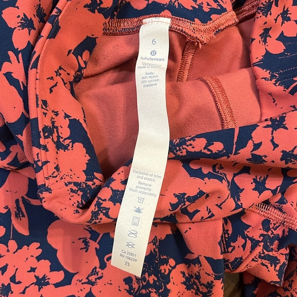 Lululemon All You Do Tight *25" Efflorescent Dark Canyon Onyx Blue Size 6 - Picture 6 of 9